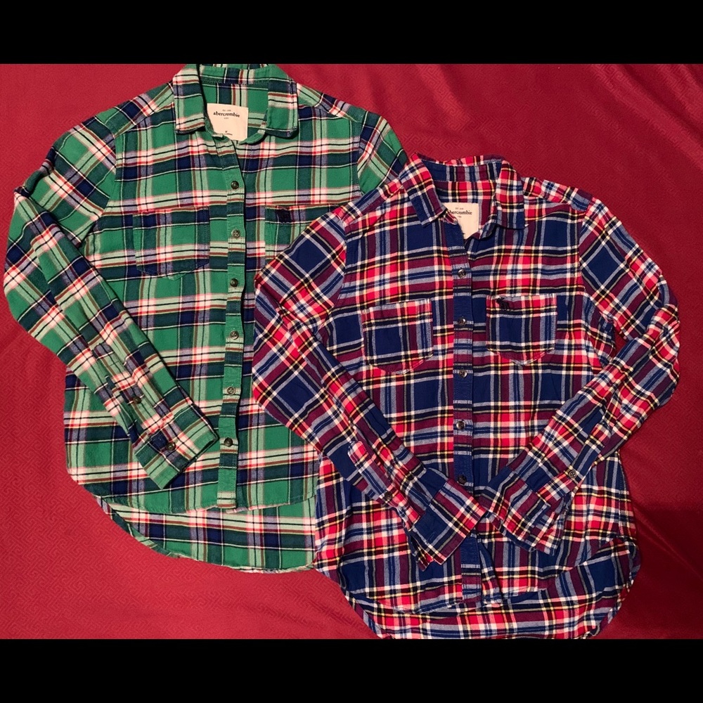 Abercrombie kids flannel bundle